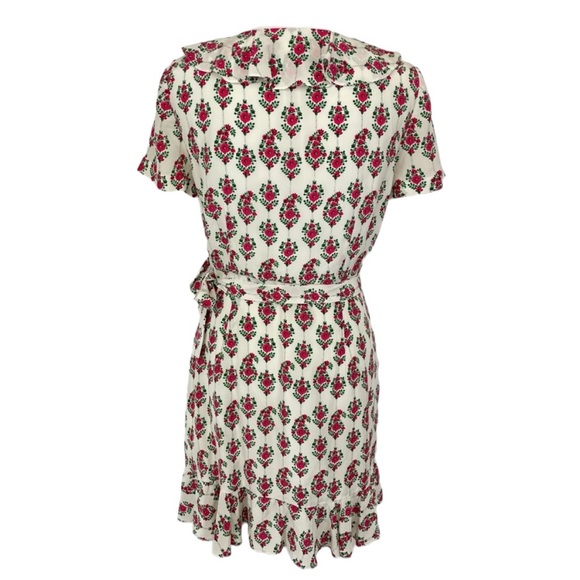 Club Monaco Silk Wrap Dress Small - Picture 4 of 15